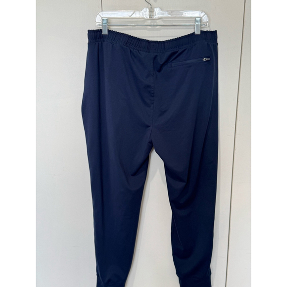 Men's Kirkland Blue drawstring elastic waist Jogger Pants Size M zip pockets - Picture 1 of 7